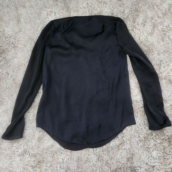 American Retro Anders Top Long Sleeve V-neck Blouse Black French Size 38 US 8 - Picture 5 of 10